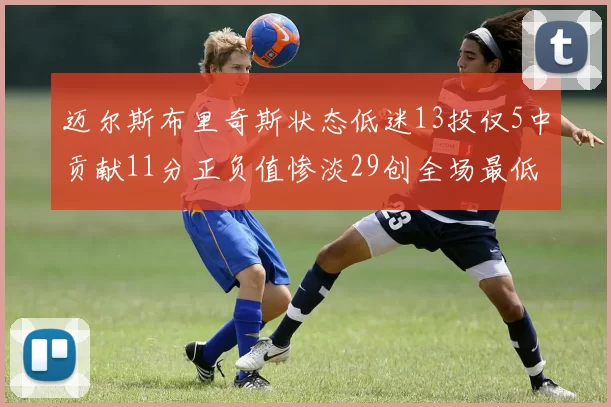 迈尔斯布里奇斯状态低迷13投仅5中贡献11分正负值惨淡29创全场最低纪录